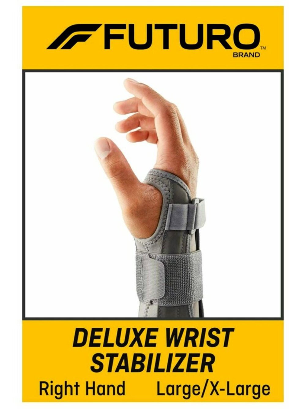 FUTURO (3M) Deluxe Wrist Stabilizer | RIGHT hand | Size: SMALL